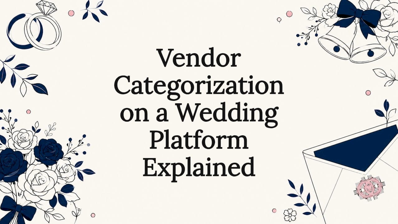 Vendor Categorization on a Wedding Platform Explained