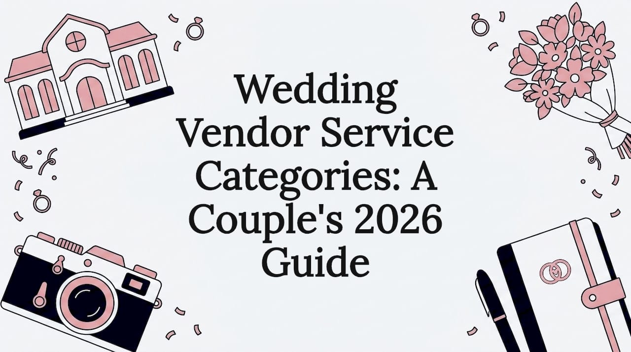 Wedding Vendor Service Categories: A Couple's 2026 Guide