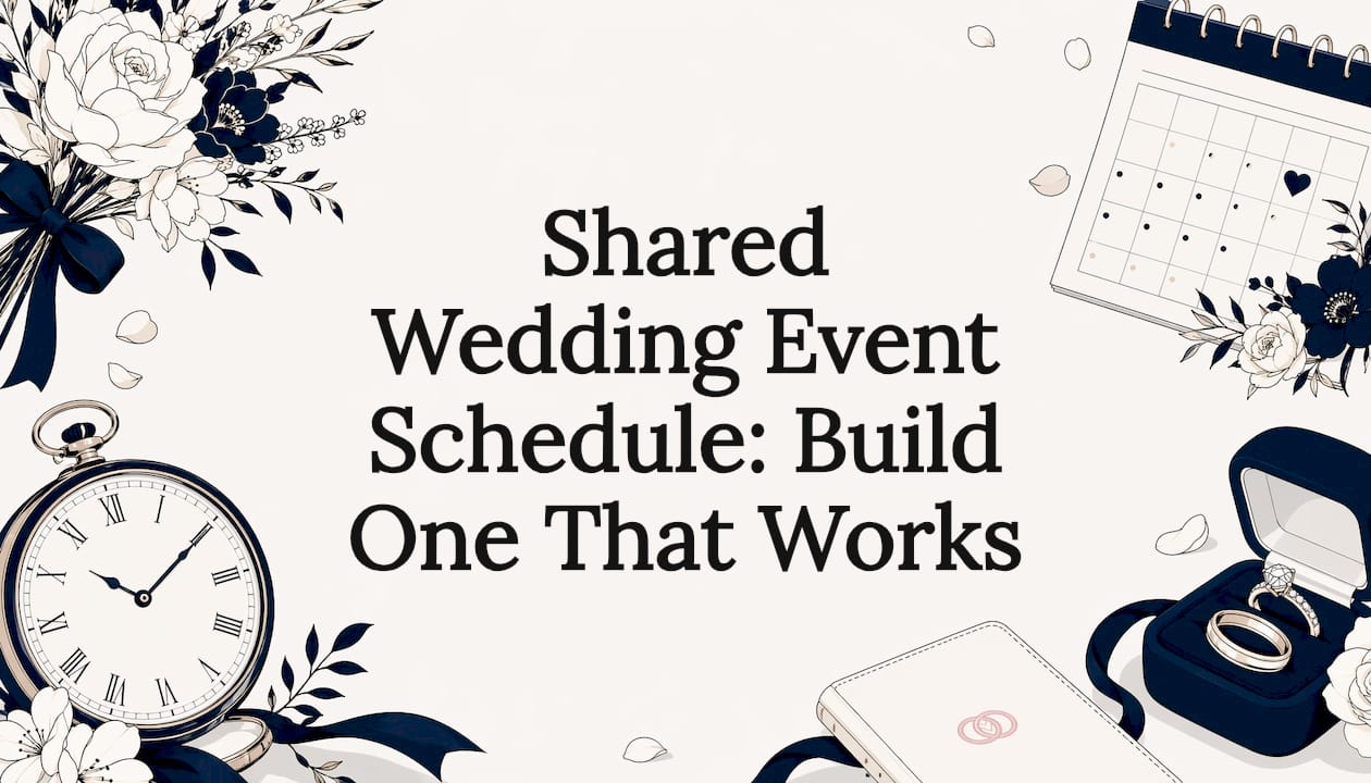 Shared Wedding Event Schedule: Build One That Works