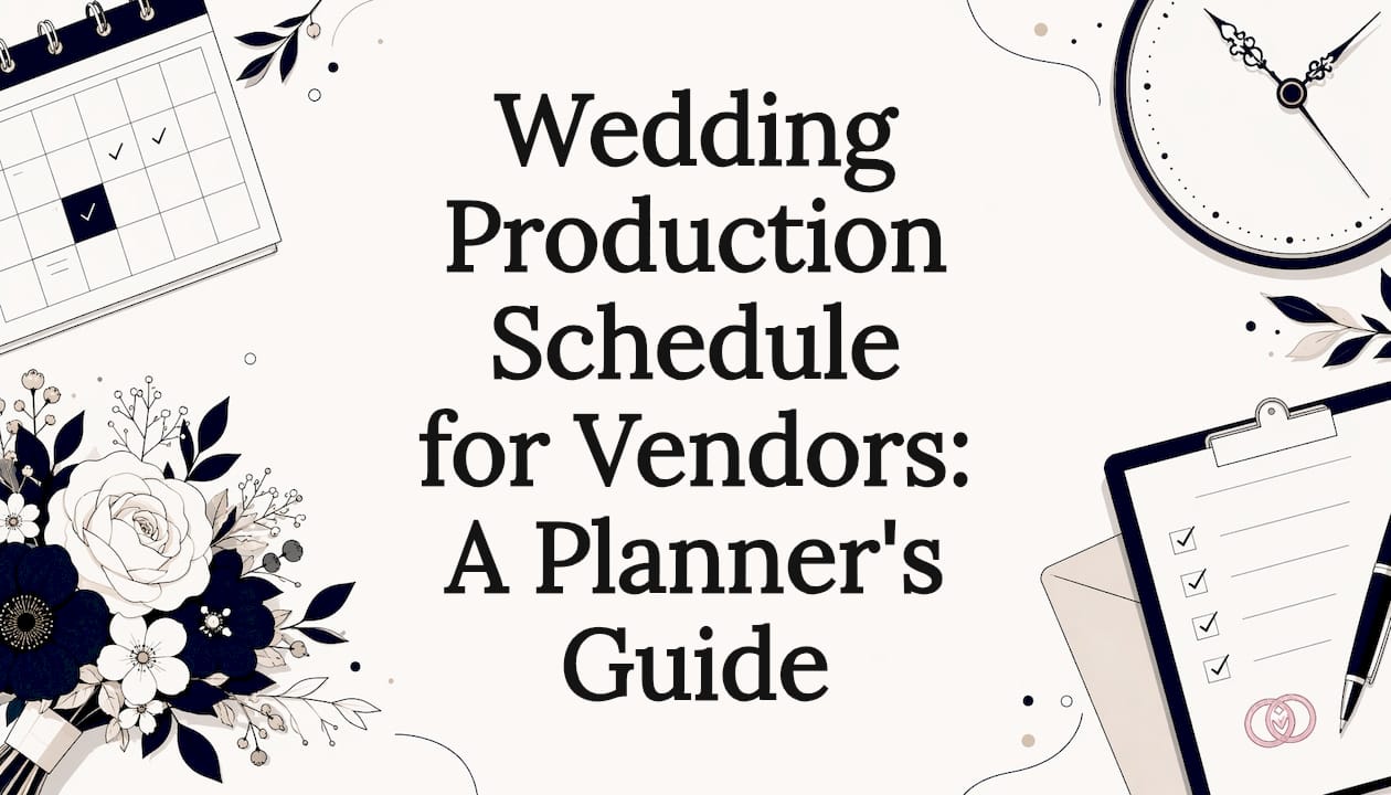 Wedding Production Schedule for Vendors: A Planner's Guide