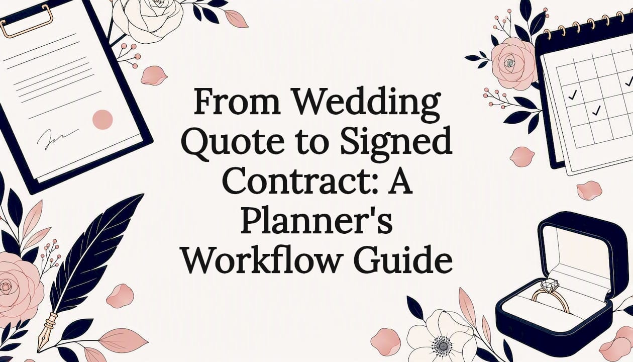 From Wedding Quote to Signed Contract: A Planner's Workflow Guide