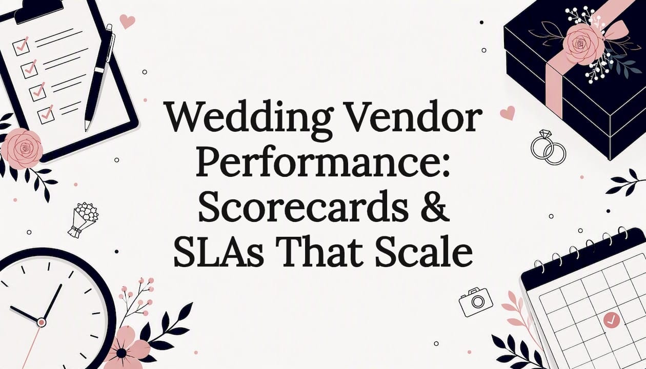 Wedding Vendor Performance: Scorecards & SLAs That Scale