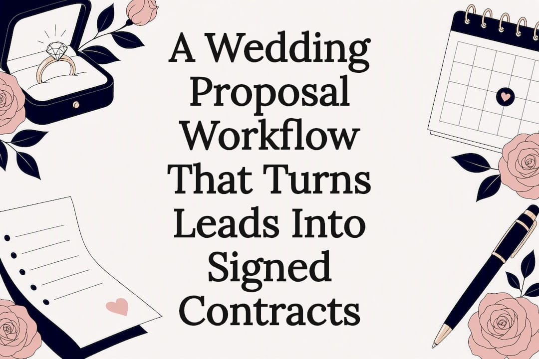 A Wedding Proposal Workflow That Turns Leads Into Signed Contracts
