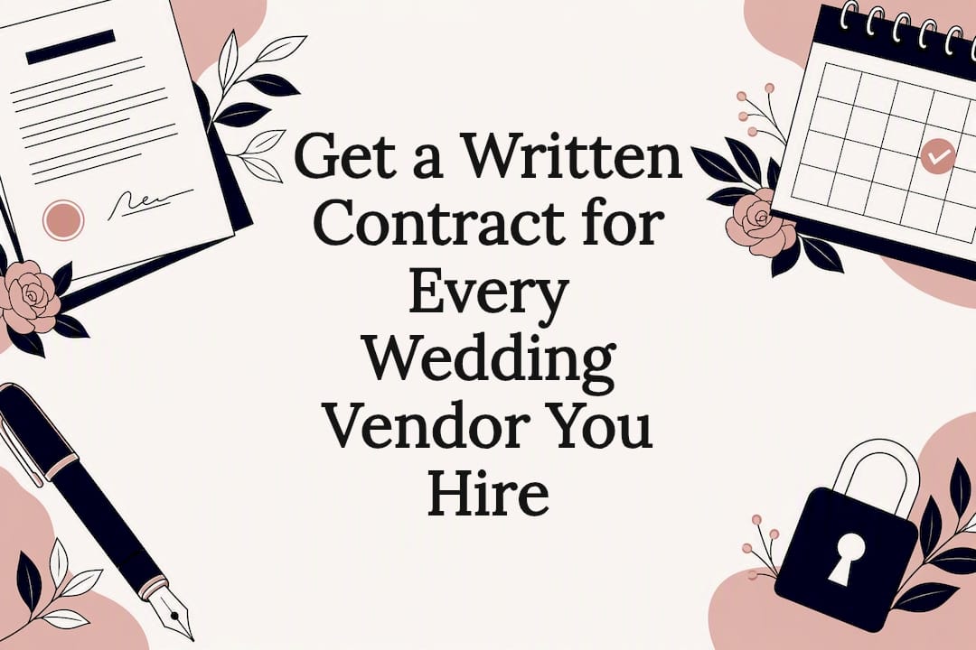 Get a Written Contract for Every Wedding Vendor You Hire