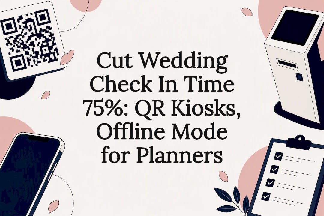 Cut Wedding Check In Time 75%: QR Kiosks, Offline Mode for Planners