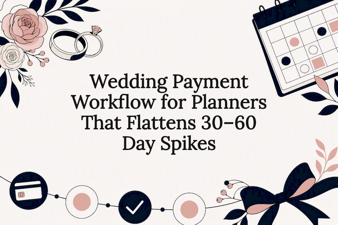 Wedding Payment Workflow for Planners That Flattens 30–60 Day Spikes