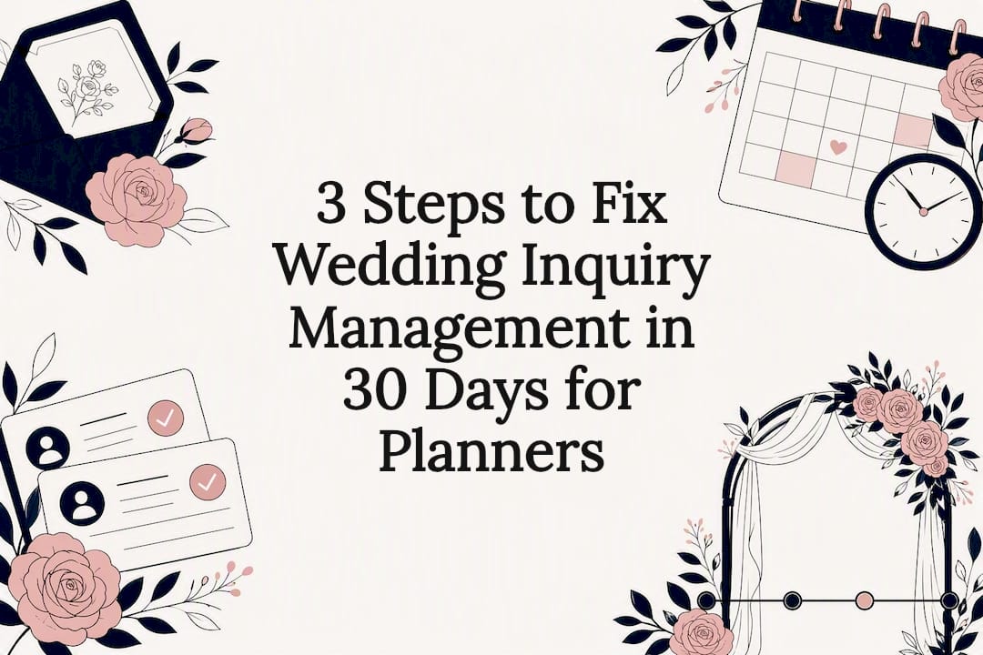 3 Steps to Fix Wedding Inquiry Management in 30 Days for Planners