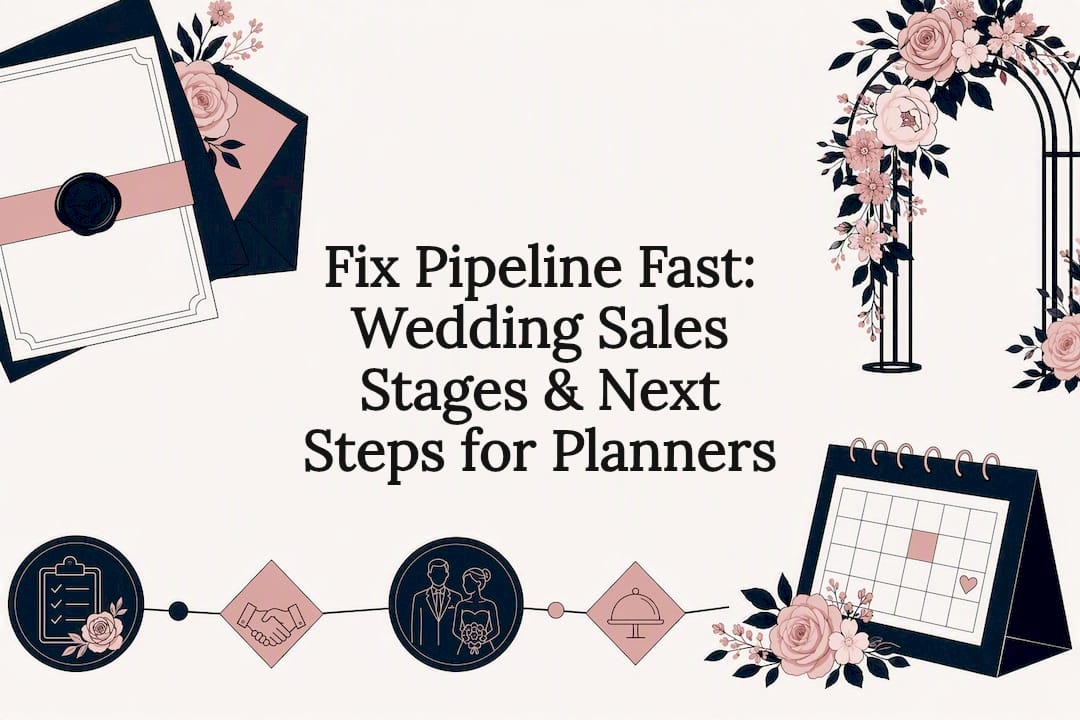 Fix Pipeline Fast: Wedding Sales Stages & Next Steps for Planners