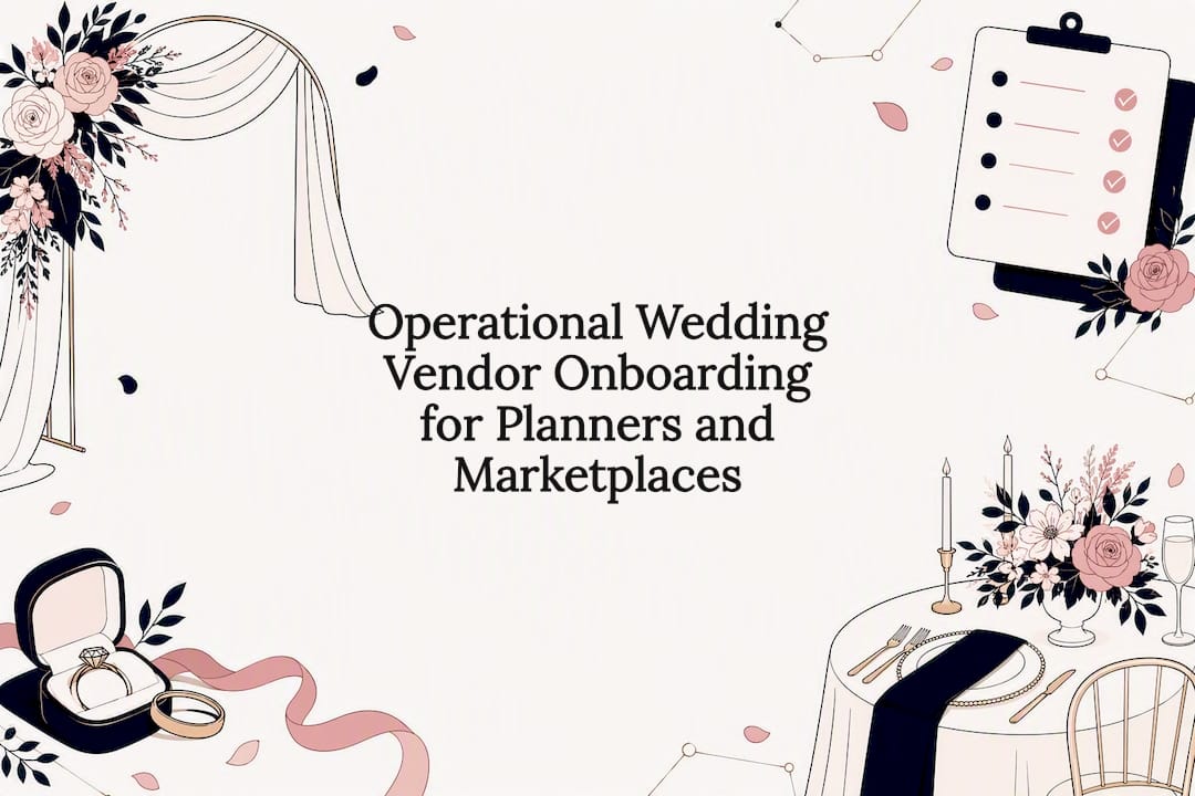 Operational Wedding Vendor Onboarding for Planners and Marketplaces